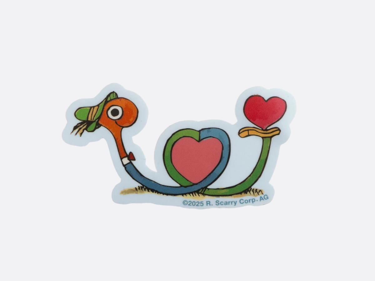 3P4 X Richard Scarry® -  Valentine - Lowly Heart Twist Sticker