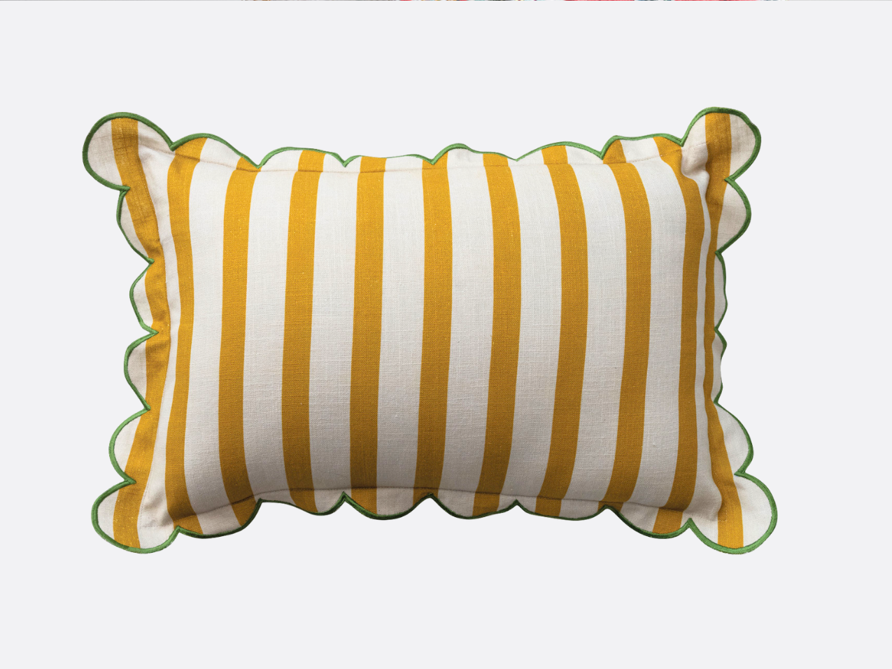 Scalloped Lumbar Pillow
