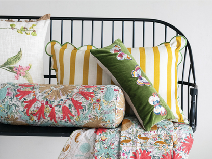 Scalloped Lumbar Pillow