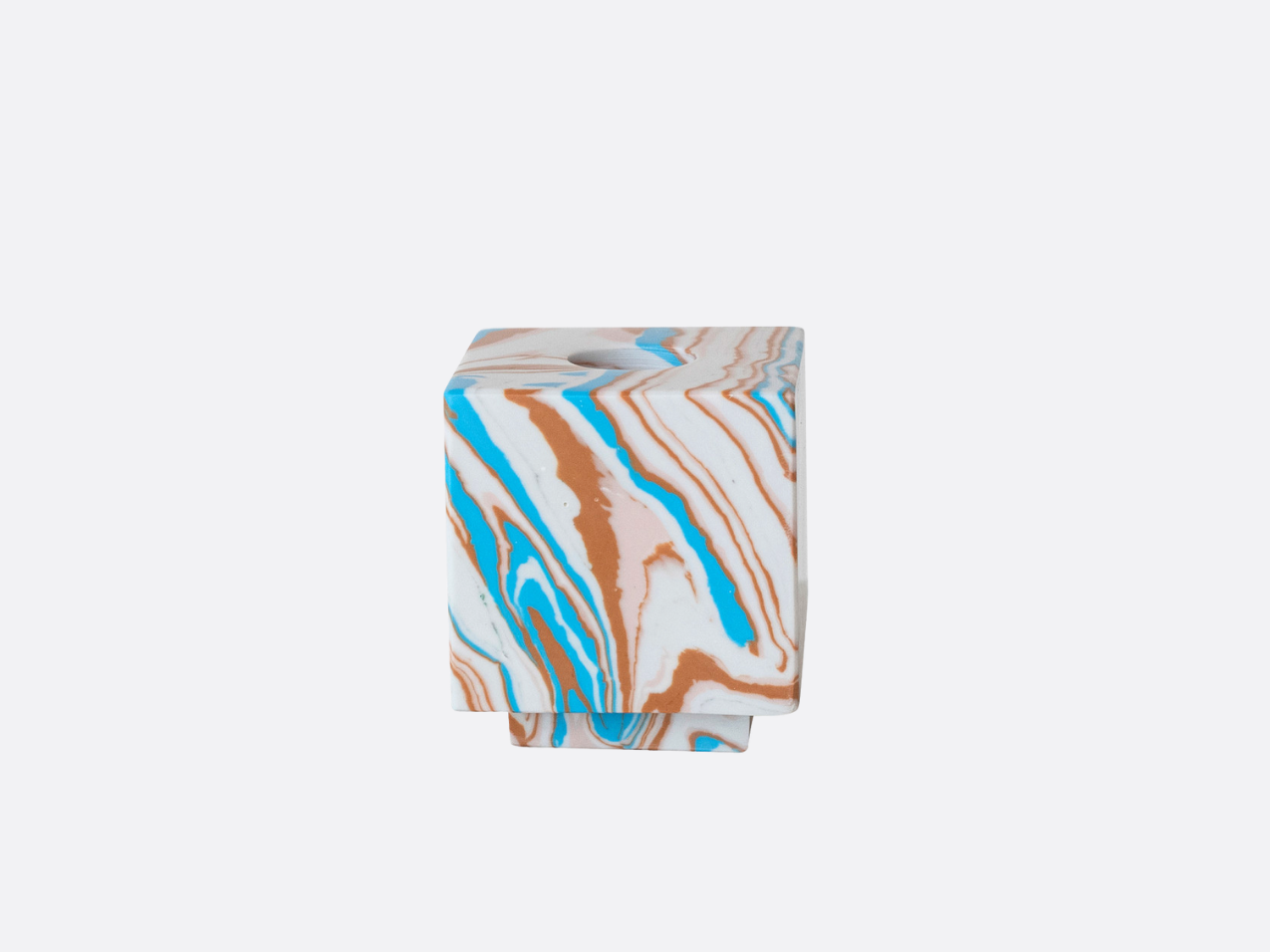Stone & Resin Taper Candle Holder