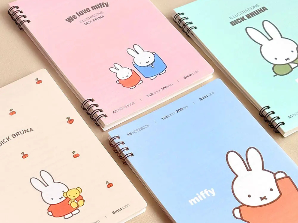 Miffy Twin-Ring A5 Notebook
