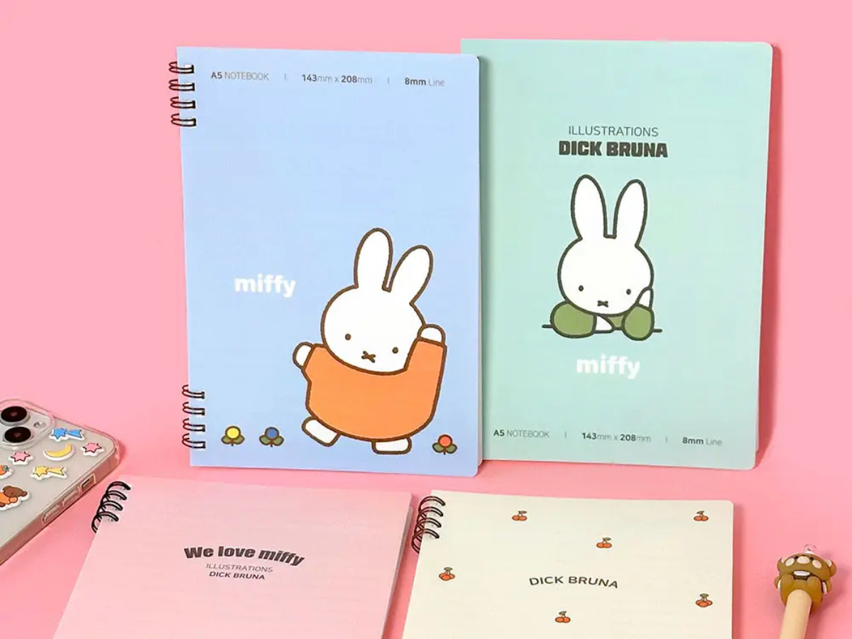 Miffy Twin-Ring A5 Notebook