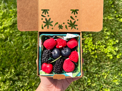 Beeswax Mixed Berries Birthday Candles