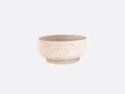 Pedestal Bowl - White Sesame