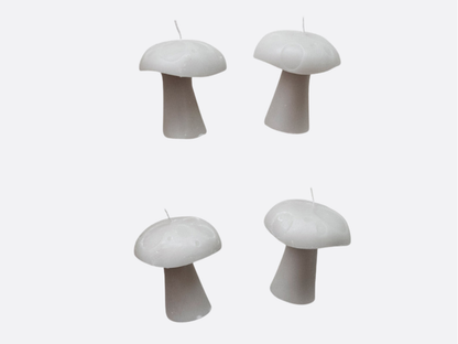 Mushroom Shaped Candles - Set of 4
