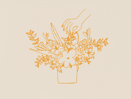 Neutral Designer’s Choice Flower Arrangement