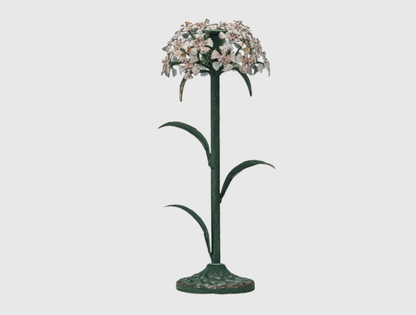 Painted Metal Floral Taper Holders