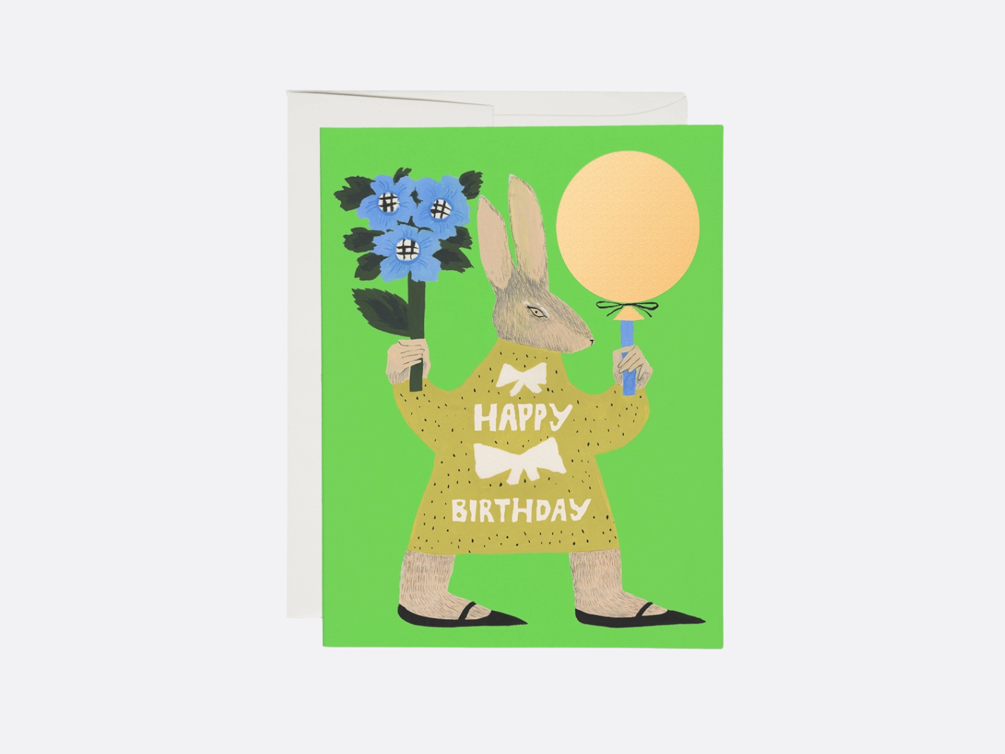 Party Rabbit - Birthday Card