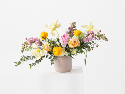 Pastel Garden Flower Arrangement