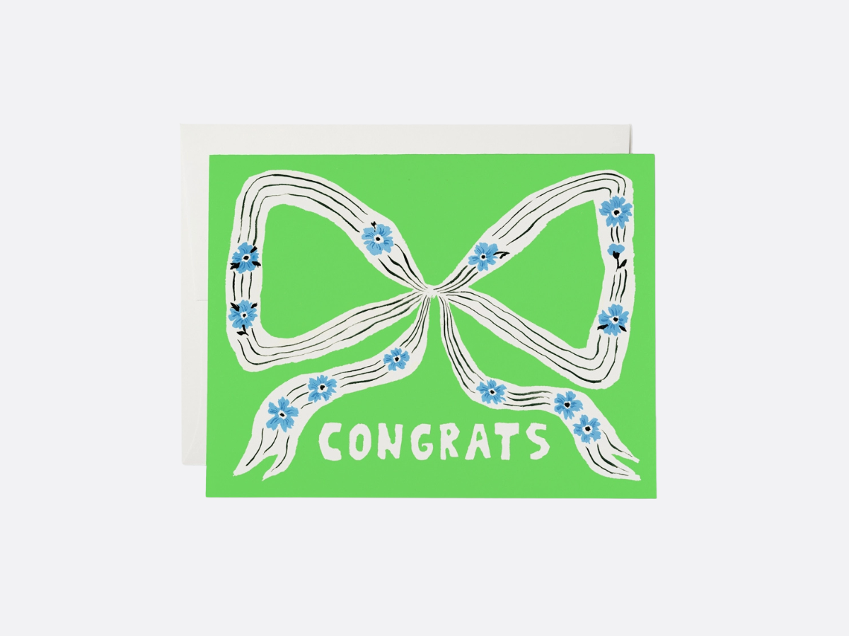 Perfect Bow - Congrats Greeting Card