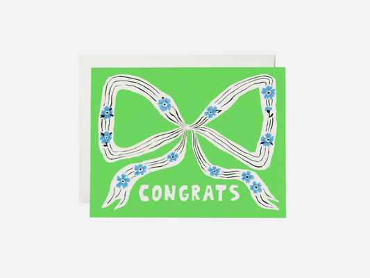 Perfect Bow - Congrats Greeting Card