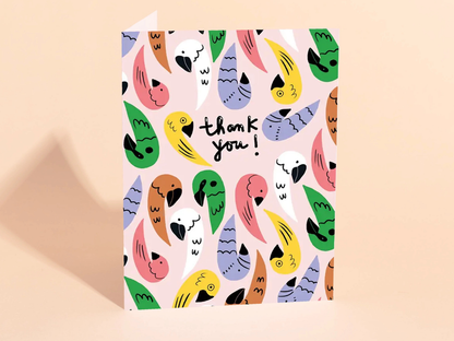 Polly Wanna Thank You - Thank You Card