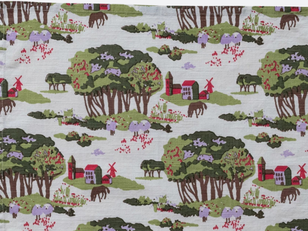 Square Cotton Printed Napkins - Set of 4