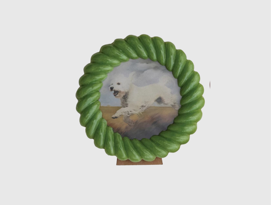 Circle Twisted Photo Frame - Green
