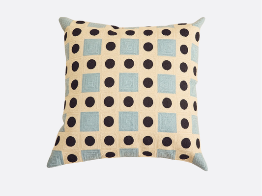 Rivet Embroidered Pillow