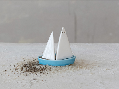 Sailboat Salt & Pepper Shaker Set