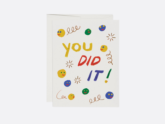 Smiley Faces - Congratulations Greeting Card