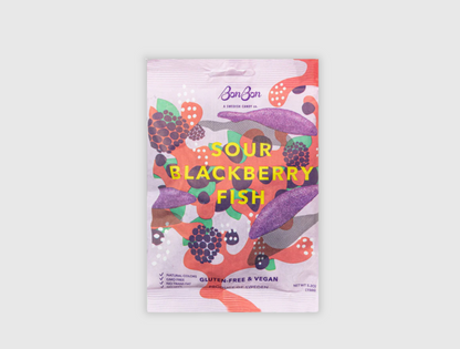 Sour Blackberry Fish - Swedish Candy