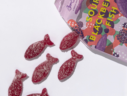 Sour Blackberry Fish - Swedish Candy