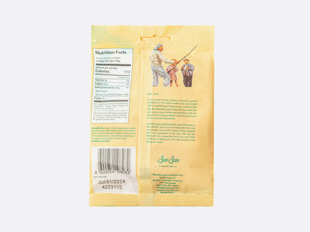 Sour Peach Fish - Swedish Candy
