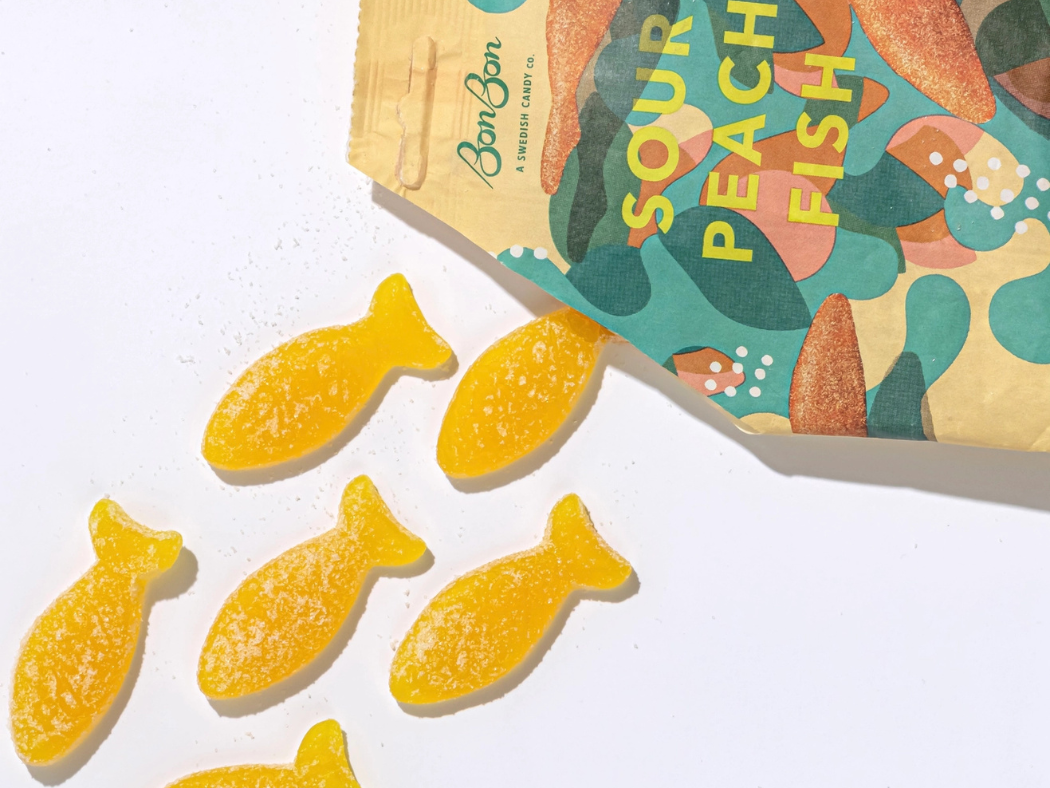 Sour Peach Fish - Swedish Candy