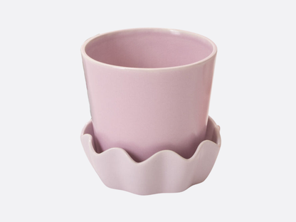 Lilac Springvale Pot with Saucer