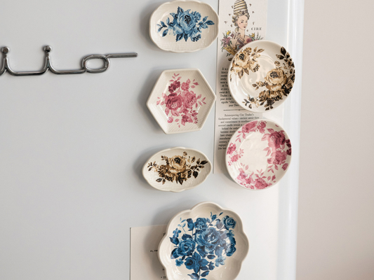 Stoneware Plate Shaped Magnets