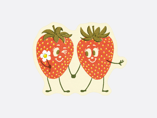 Strawberry Friends Sticker