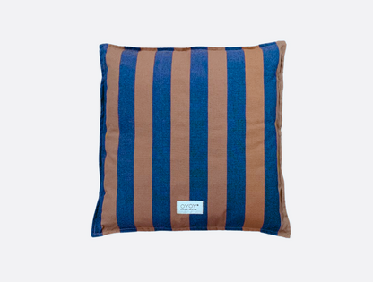 Kyoto Outdoor Cushion - Caramel + Blue