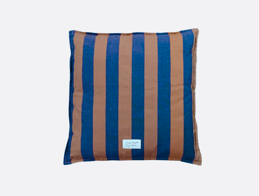 Kyoto Outdoor Cushion - Caramel + Blue