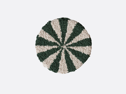 Tufted Candy Striped Trivets