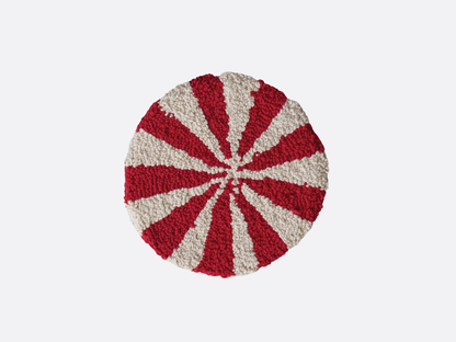 Tufted Candy Striped Trivets