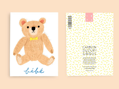 Teddy - Baby Card