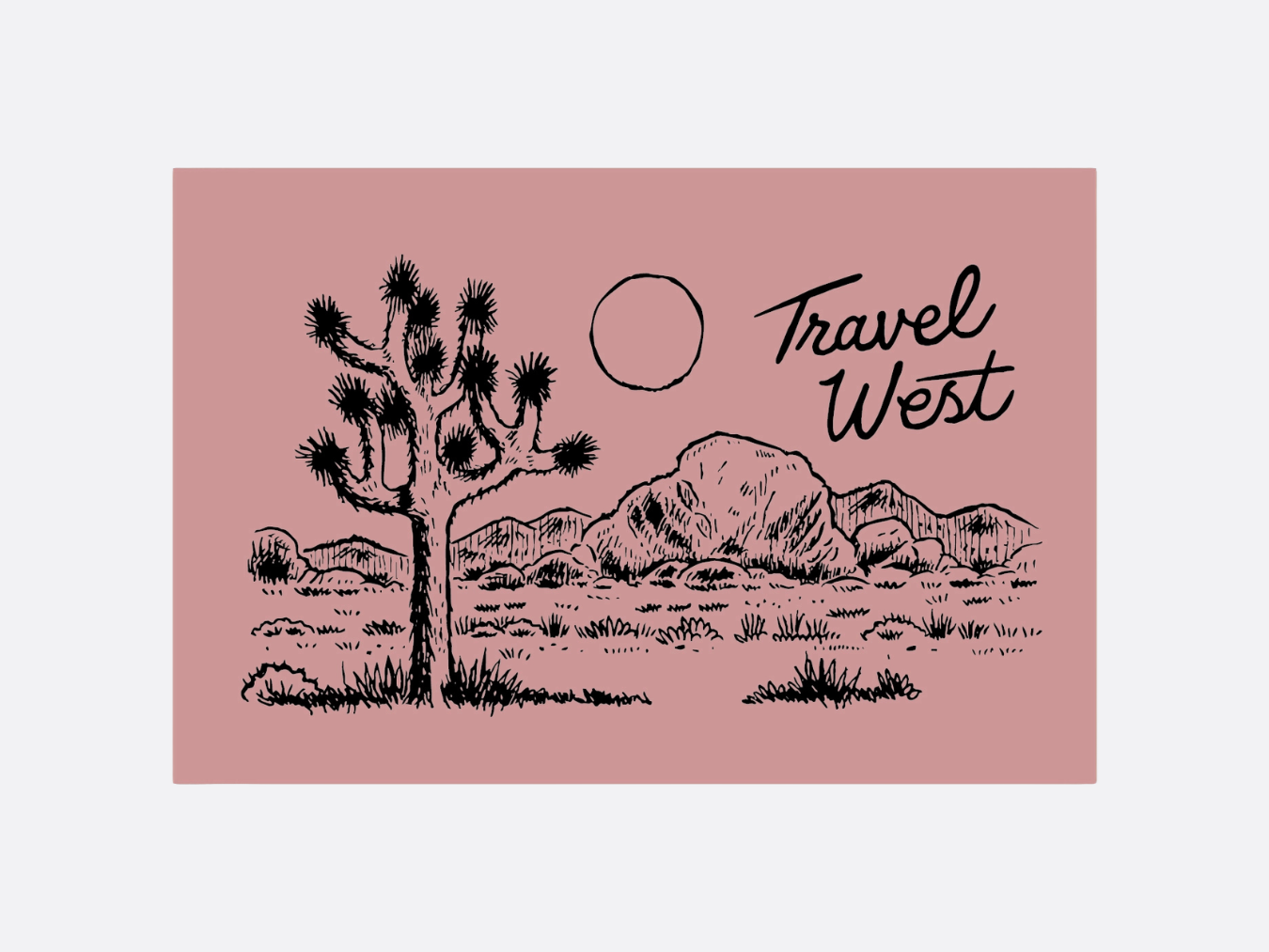 Travel West Postcard