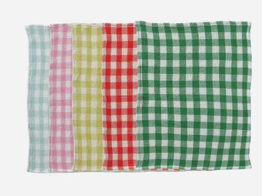 Gingham Waffle Towels