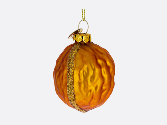 Walnut Glass Christmas Ornament