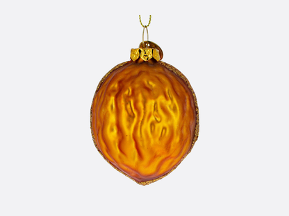 Walnut Glass Christmas Ornament