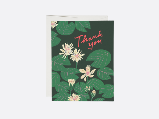 Water Lilies - Thank You Card
