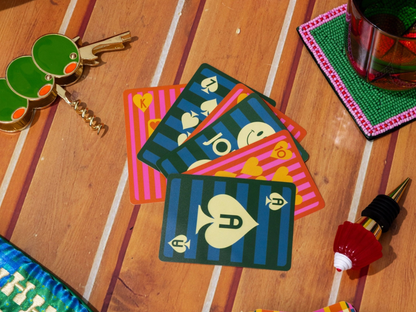 Waterproof Playing Card Set - Colorful Plaid