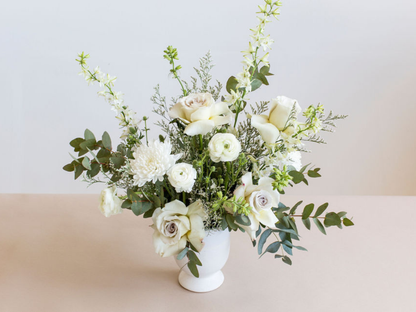 White Study Flower Arrangement