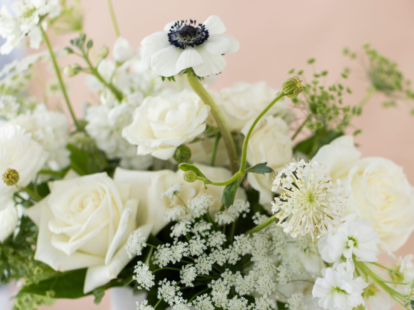 White Study Flower Arrangement