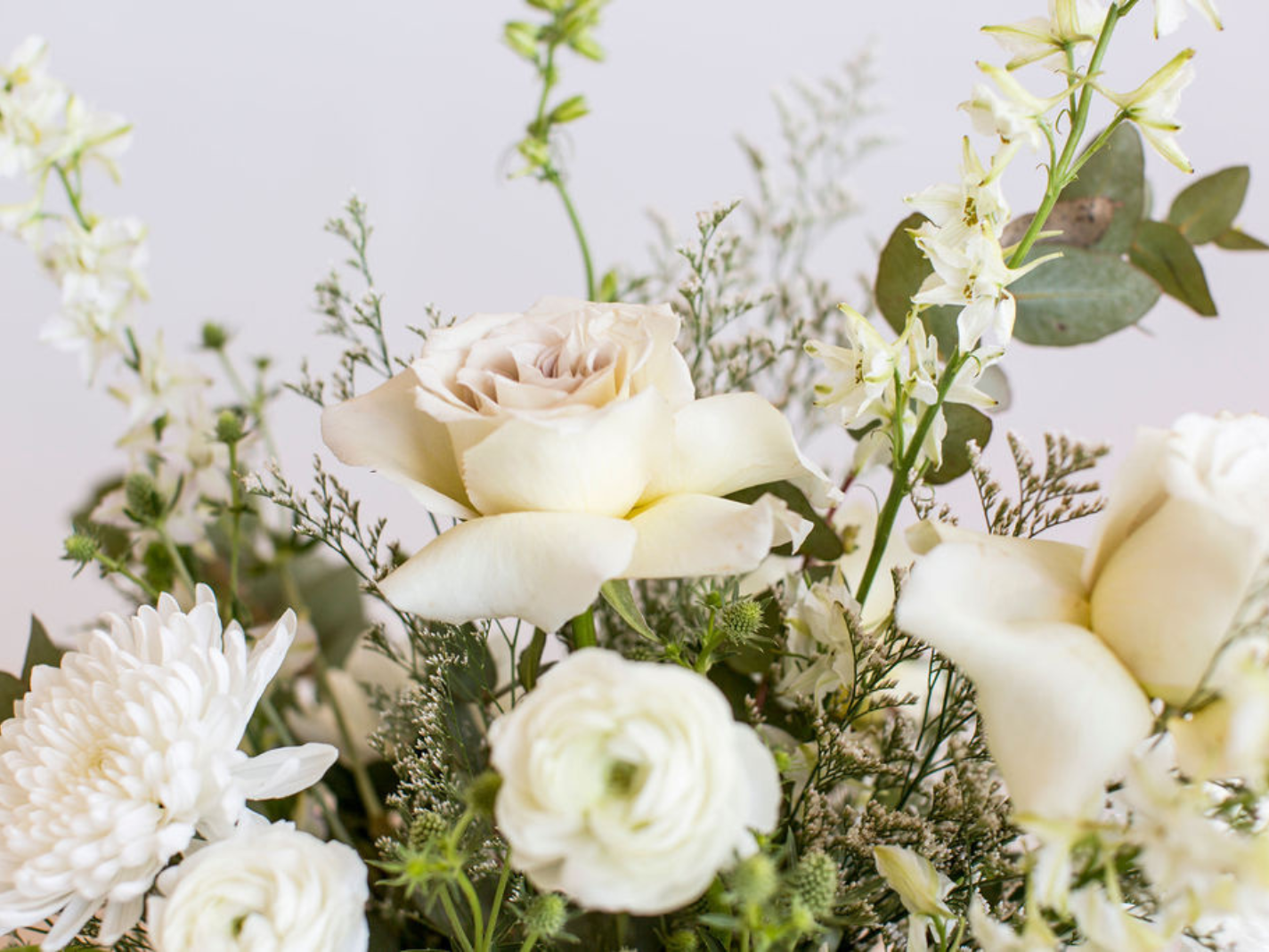 White Study Flower Arrangement