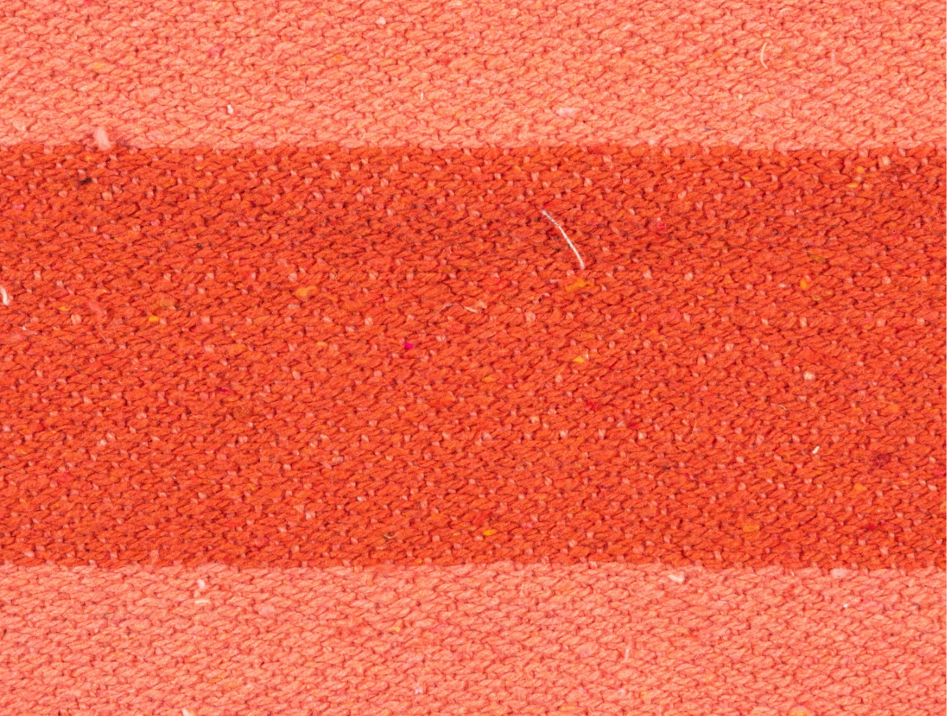 Woven Recycled Throw - Red Stripes