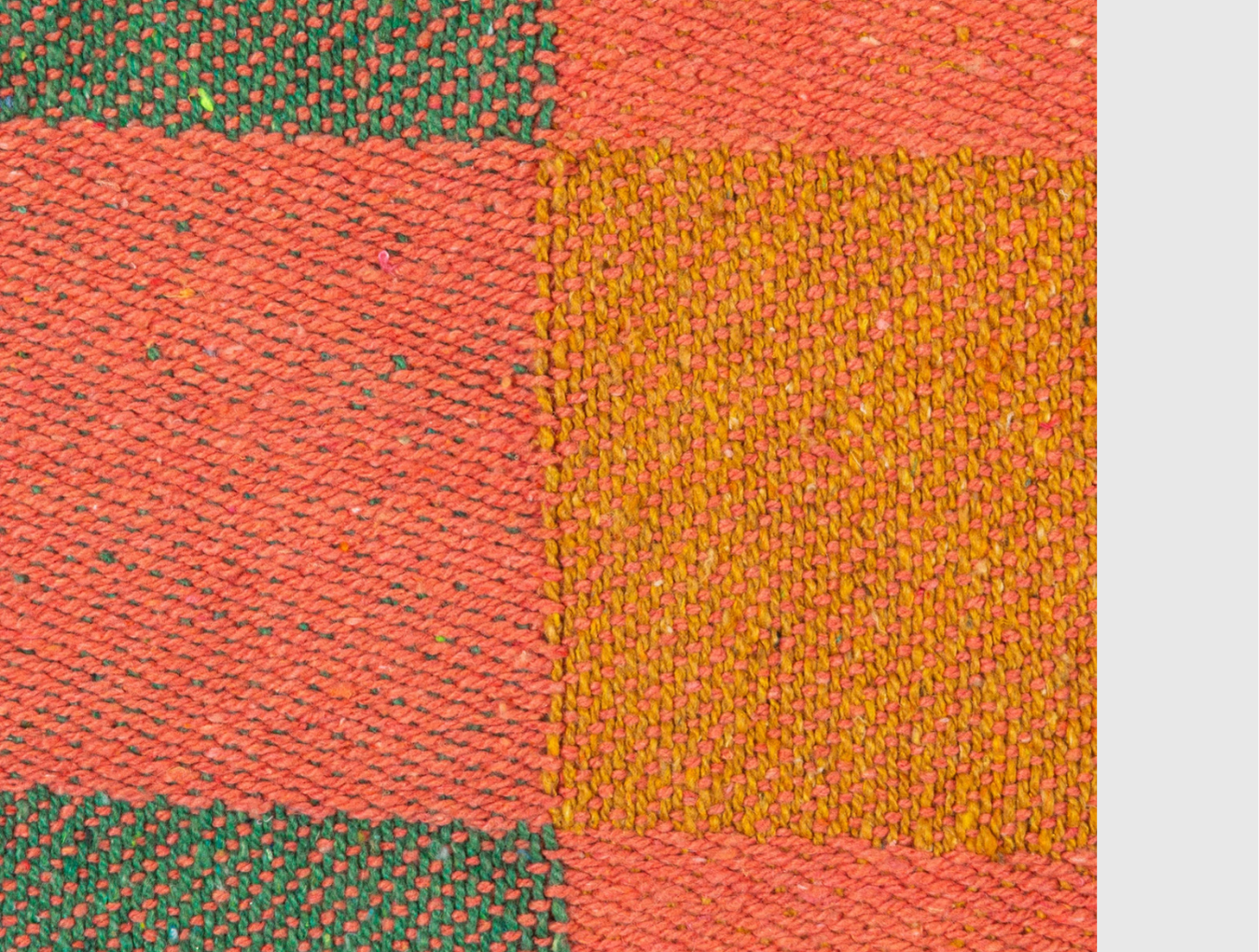 Woven Recycled Throw - Checked