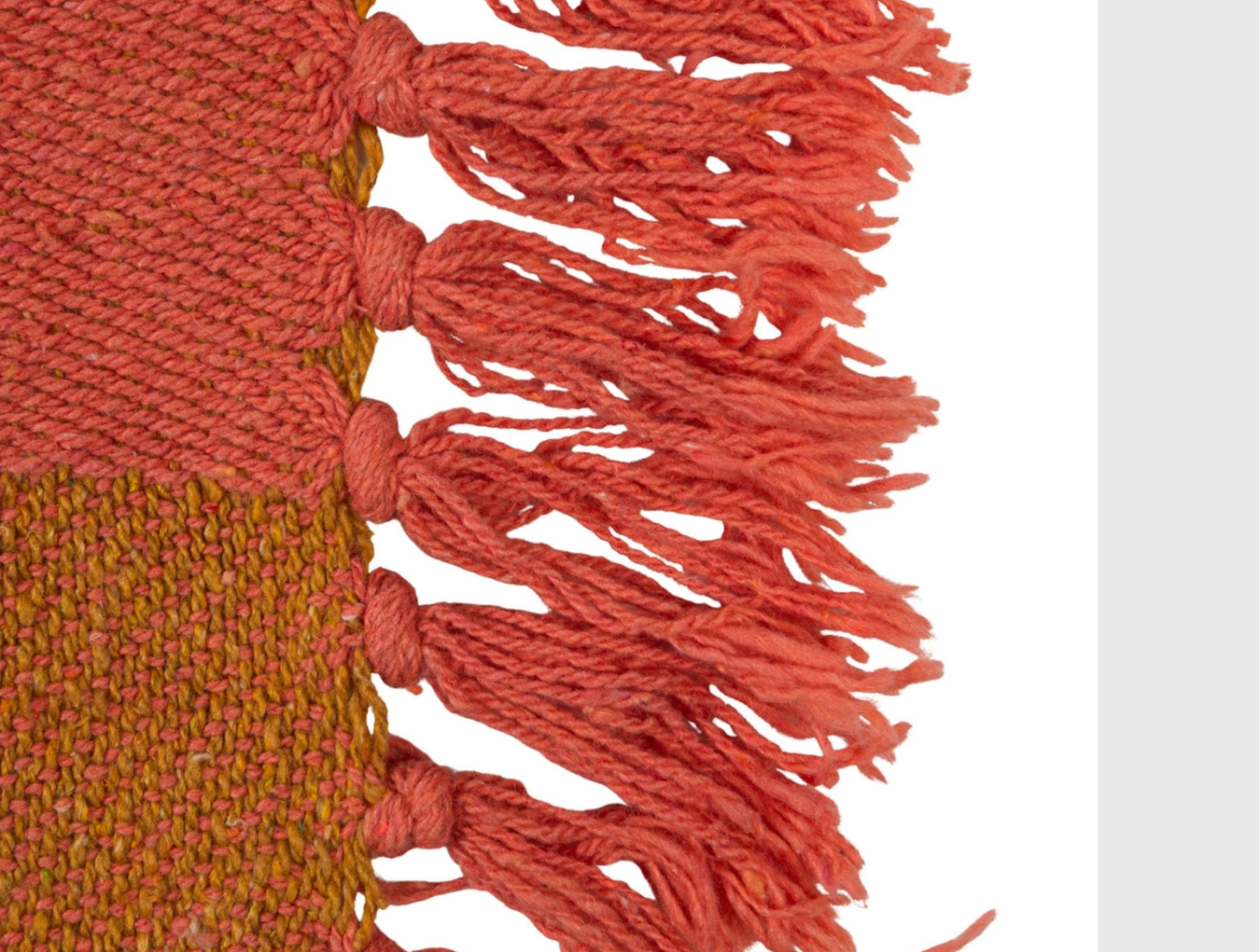 Woven Recycled Throw - Checked
