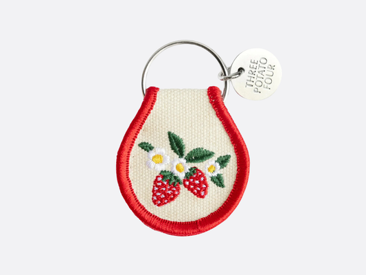 Patch Keychain - Strawberry Blossom