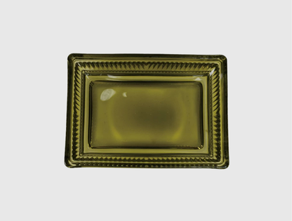 Pressed Glass Soap Dish