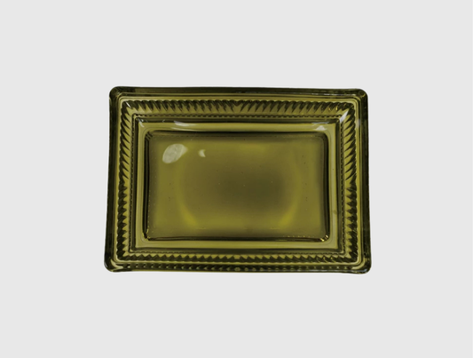 Pressed Glass Soap Dish