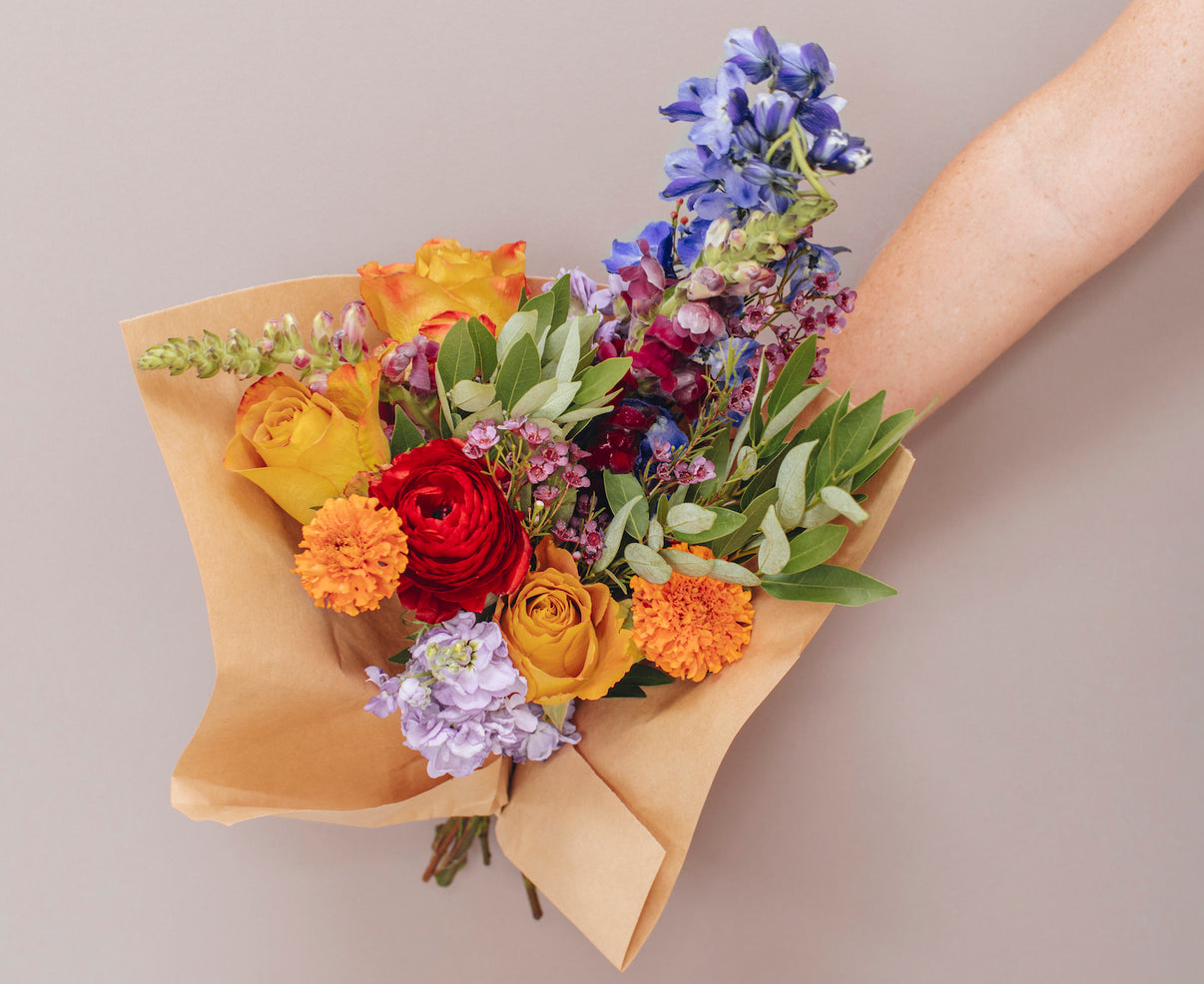 Phoenix Flower Arrangement Beet & Yarrow Denver Flower Delivery and